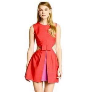 BCBGMAXAZRIA Kathryne Women's Size 4 Poppy Bow Dress $298